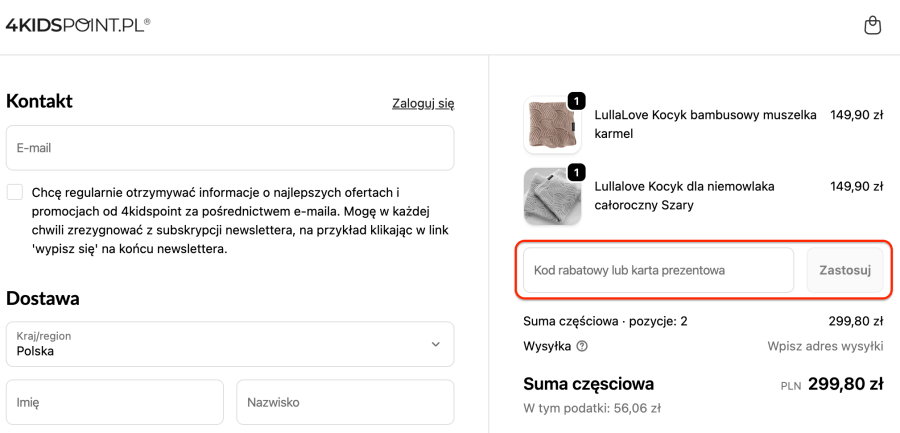 Miejsce na kod rabatowy 4kidspoint1