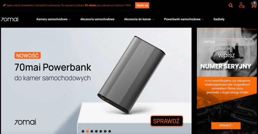 Sklep internetowy 70mai