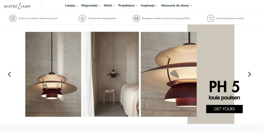 Sklep internetowy Mistrz Lamp