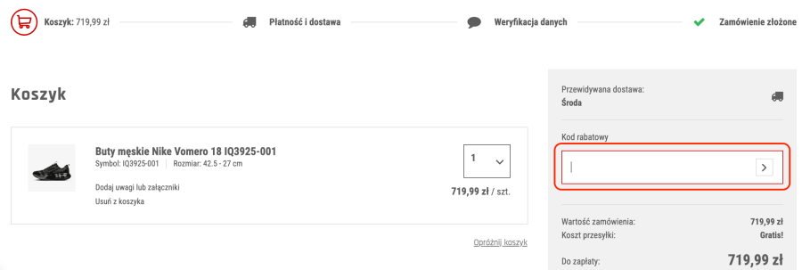 Miejsce na kod rabatowy adrenaline