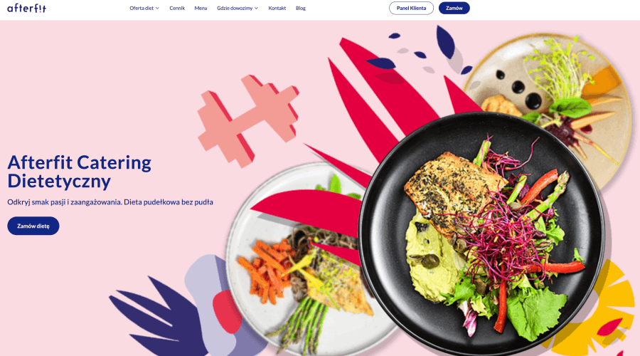 Strona internetowa AfterFit Catering