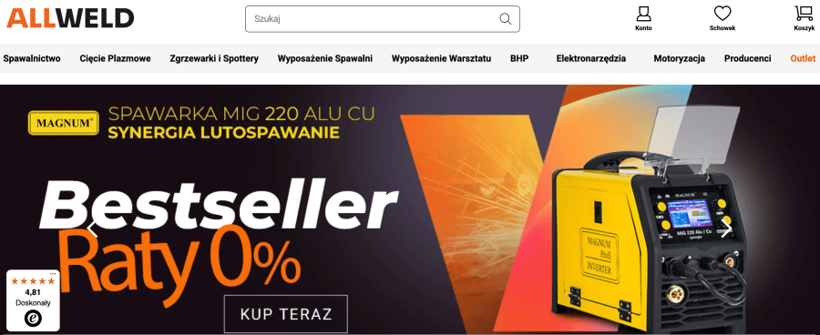 Strona internetowa Allweld