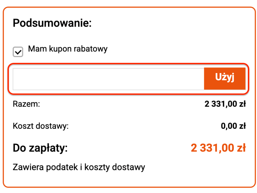 Miejsce na kod rabatowy Allweld