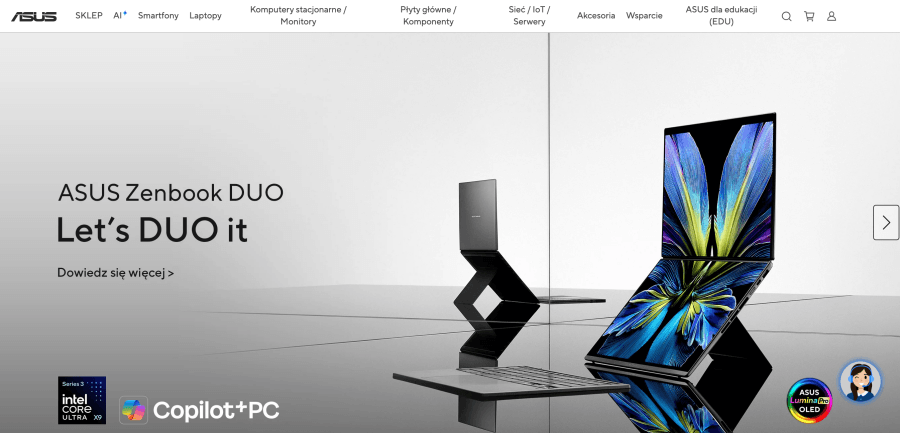 Sklep internetowy Asus