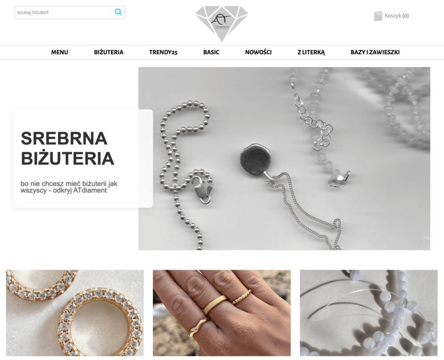 Strona internetowa ATdiament