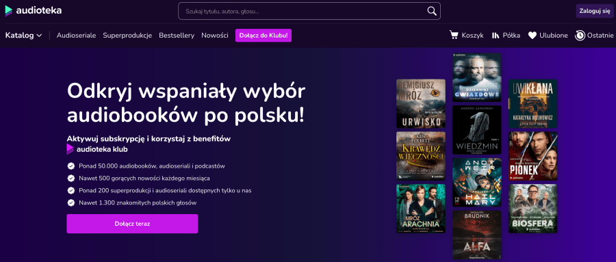 Strona internetowa audioteka