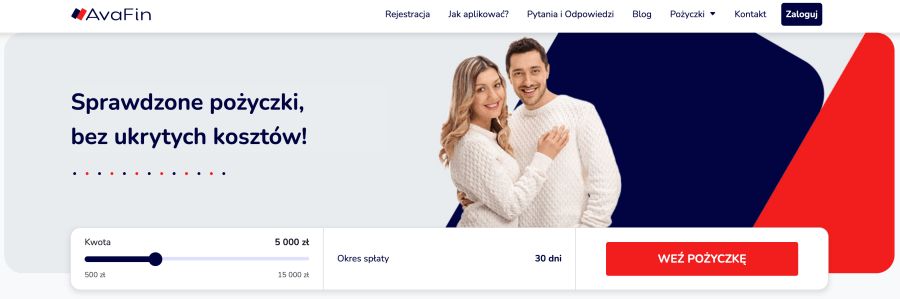 Strona internetowa avafin