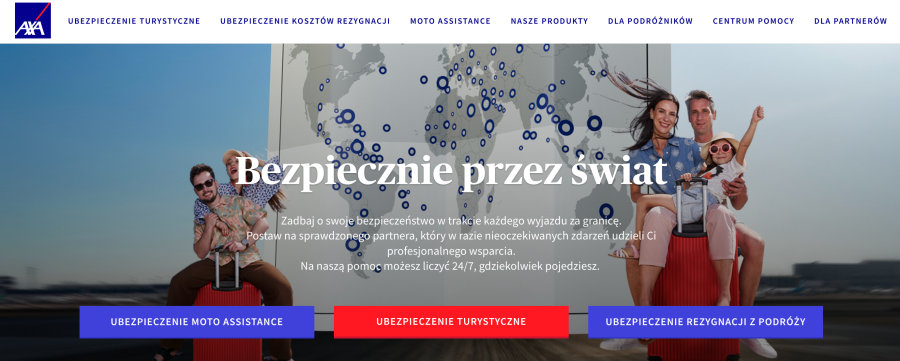 Strona internetowa axa