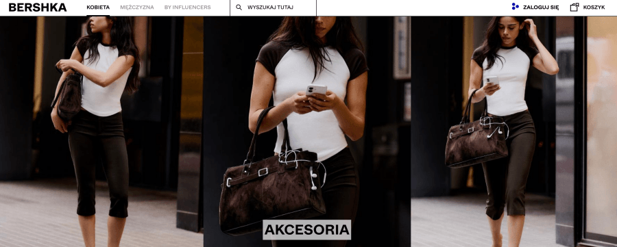Strona internetowa bershka