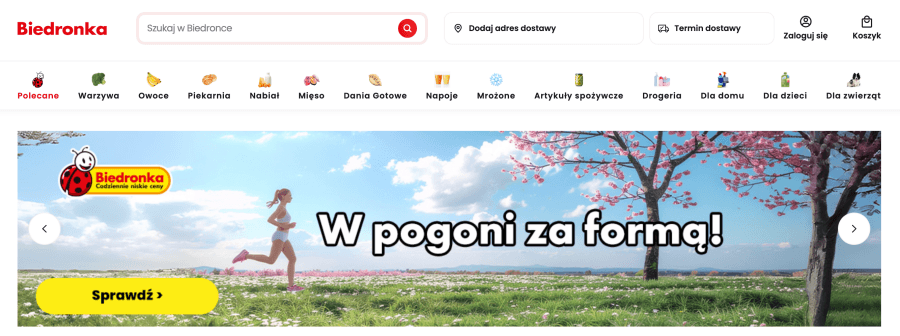 Sklep internetowy biedronka
