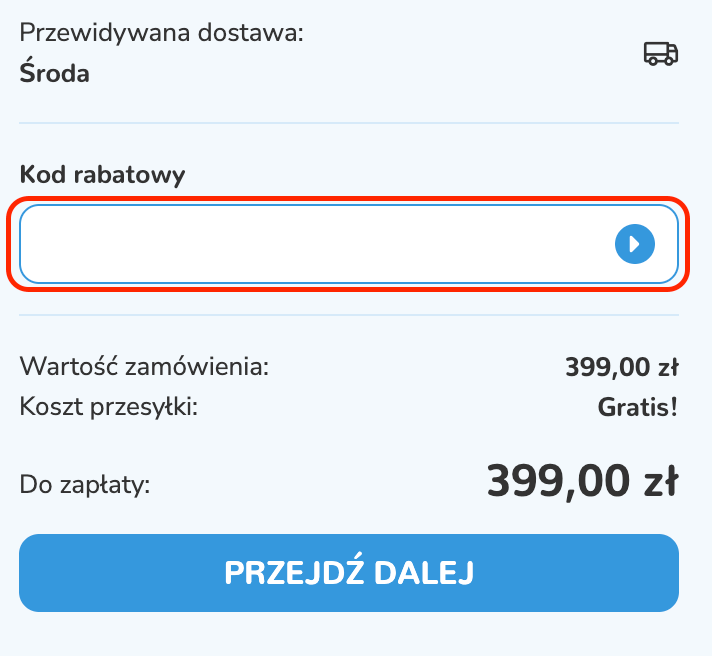Miejsce na kod rabatowy Bosa Stópka