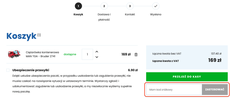 Miejsce na kod rabatowy bruderland