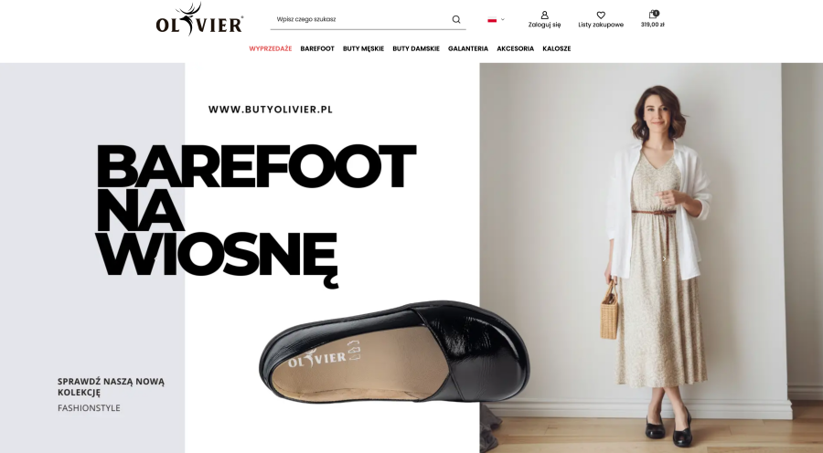 Strona internetowa Buty olivier