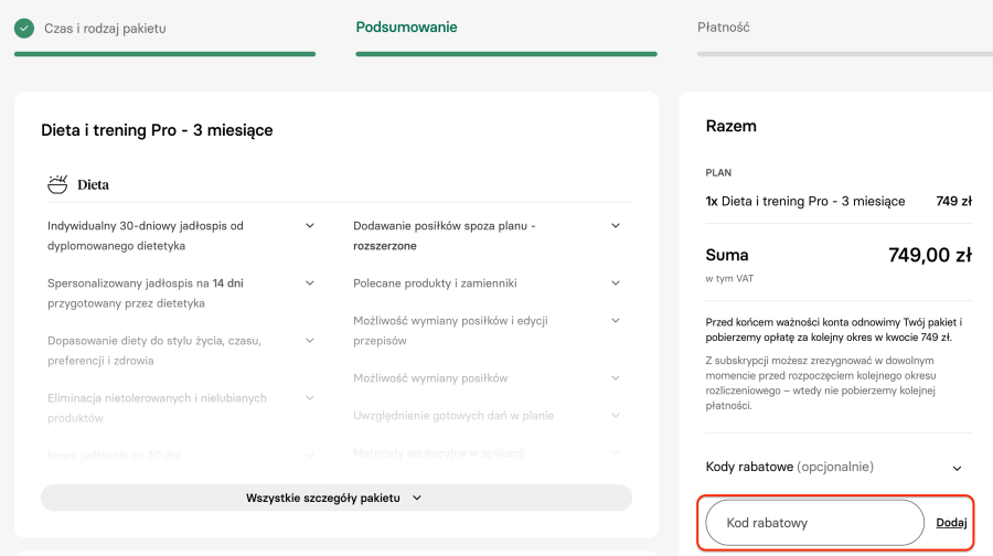 Miejsce na kod rabatowy centrum-respo
