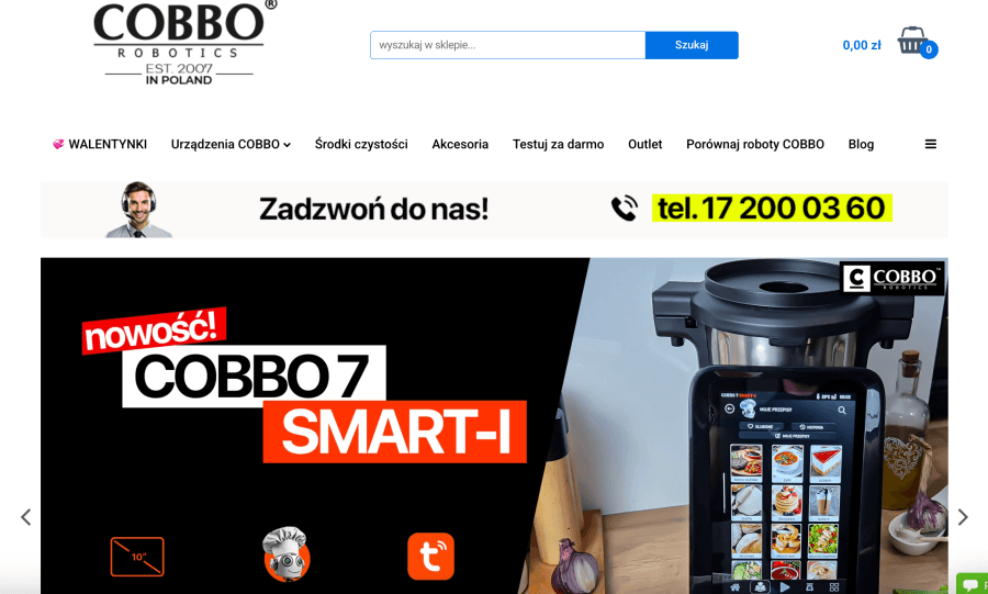 Strona internetowa Cobbo