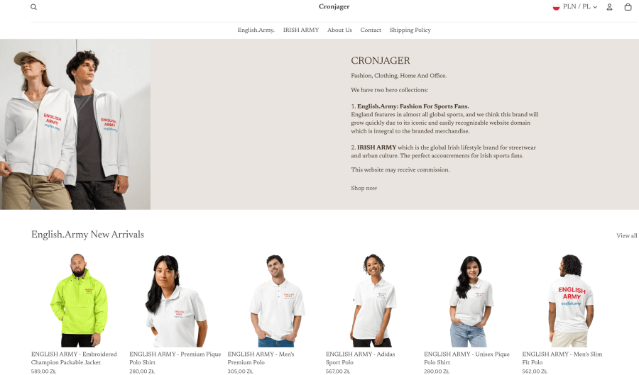 Strona internetowa cronjager