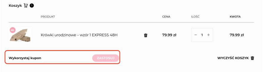 Miejsce na kod rabatowy cukrowka