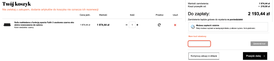 Miejsce na kod rabatowy dkwadrat