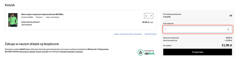 Miejsce na kod rabatowy Dstreet