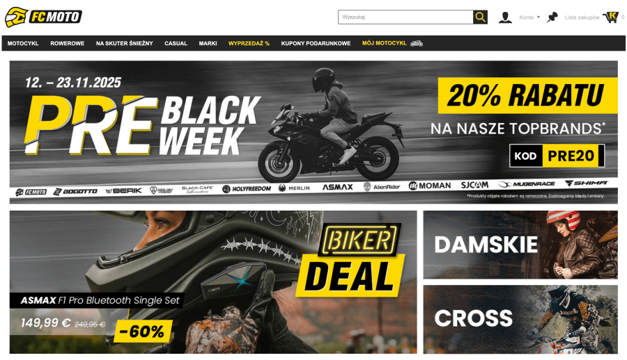 Strona internetowa FC-Moto