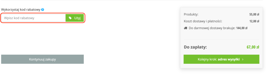 Miejsce na kod rabatowy Fiszki