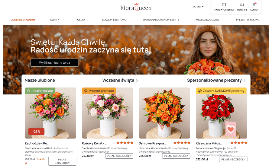 Strona internetowa floraqueen 