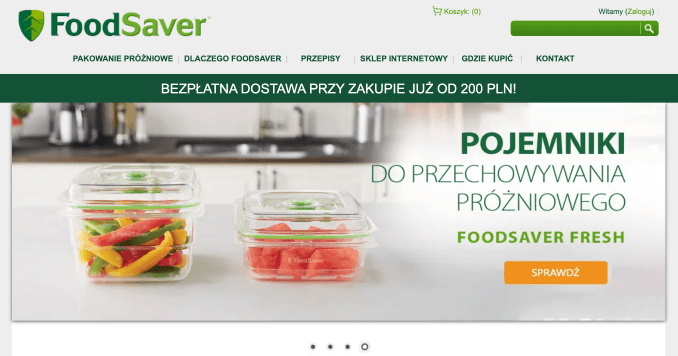 Sklep internetowy FoodSaver
