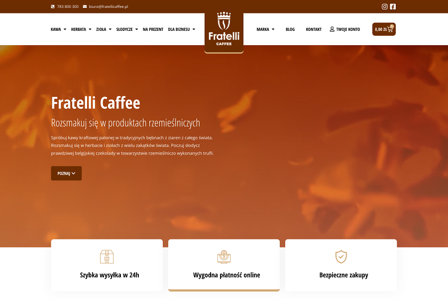 Sklep internetowy Fratelli Caffee