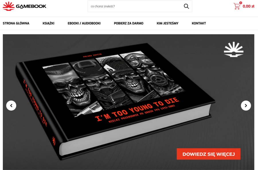 Sklep internetowy Gamebook