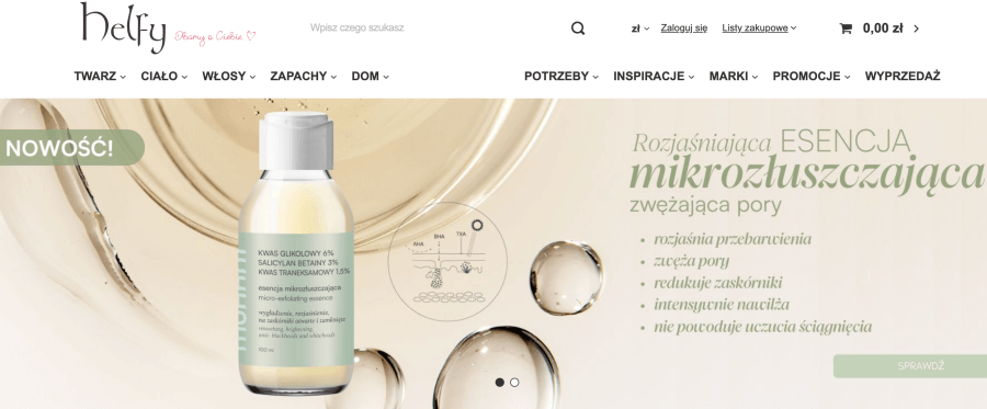 Sklep internetowy Helfy
