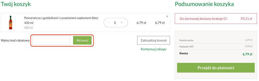 Miejsce na kod rabatowy herbapol
