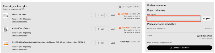 Miejsce na kod rabatowy Hyaloo