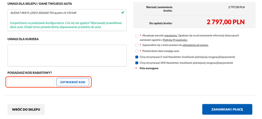 Miejsce na kod rabatowy w Ladnafelga.pl