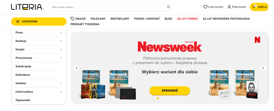 Sklep internetowy Literia
