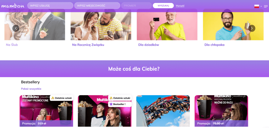 Strona internetowa Mambon