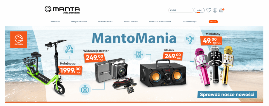 Sklep internetowy Manta