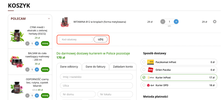 Miejsce na kod rabatowy marek skonczylas
