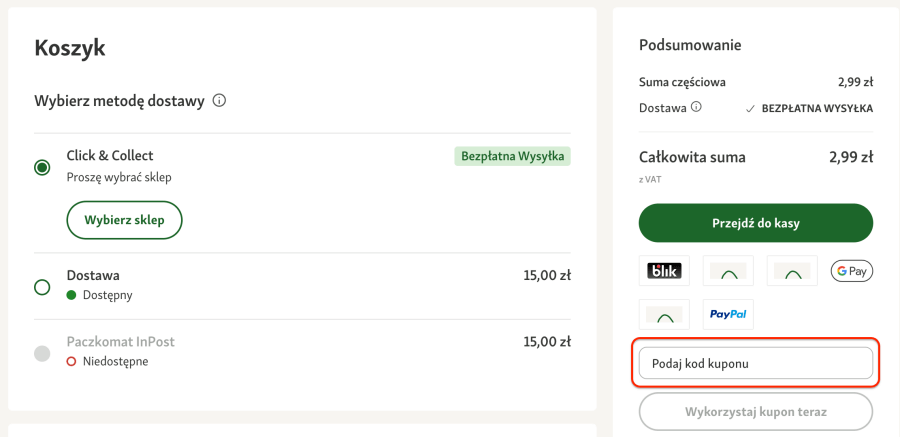 Miejsce na kod rabatowy Maxizoo