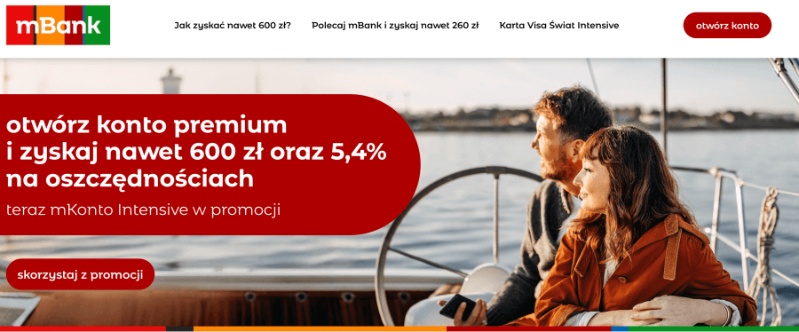 Strona internetowa mBank