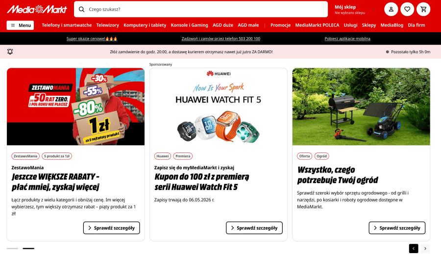 Sklep internetowy Media Markt