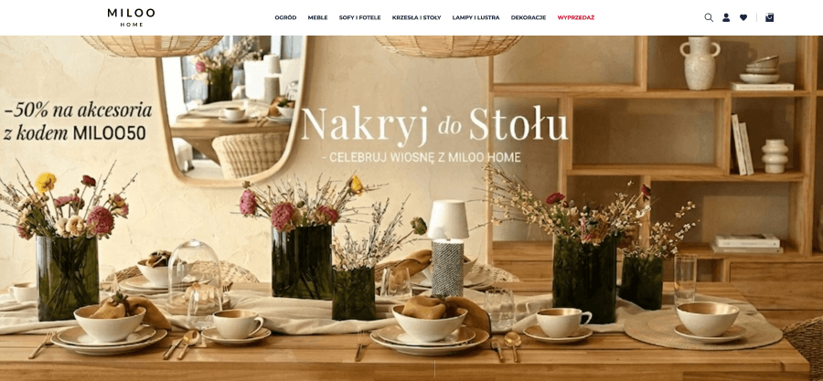 Sklep internetowy Miloo home