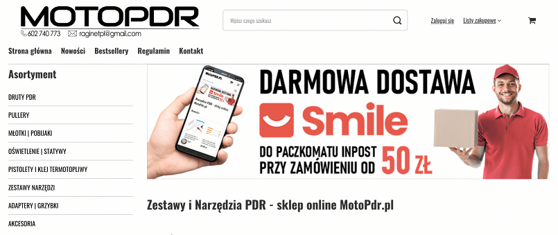 Sklep internetowy Moto PDR