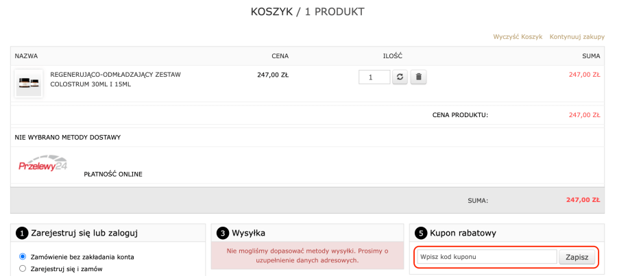 Miejsce na kod rabatowy MYCODE Beauty