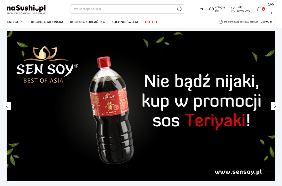 Sklep internetowy naSushi