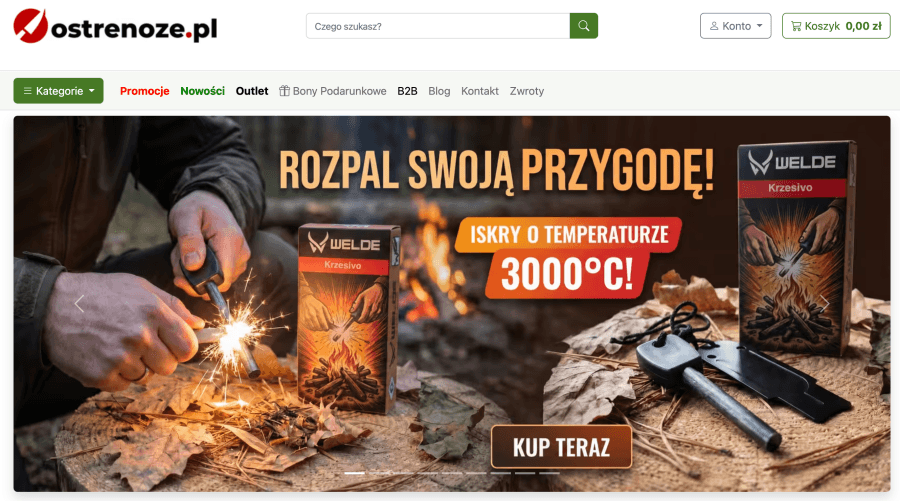 Sklep internetowy ostre noze