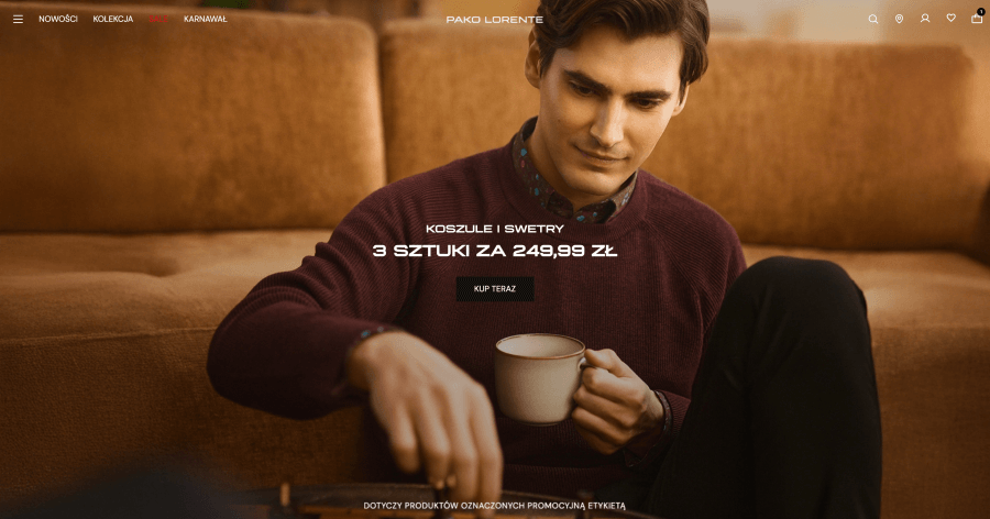 Strona internetowa Pako Lorente