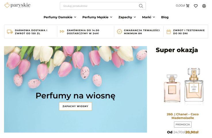Sklep internetowy Paryskie Perfumy