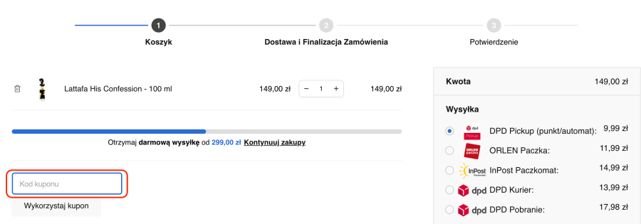 Miejsce na kod rabatowy Perfun
