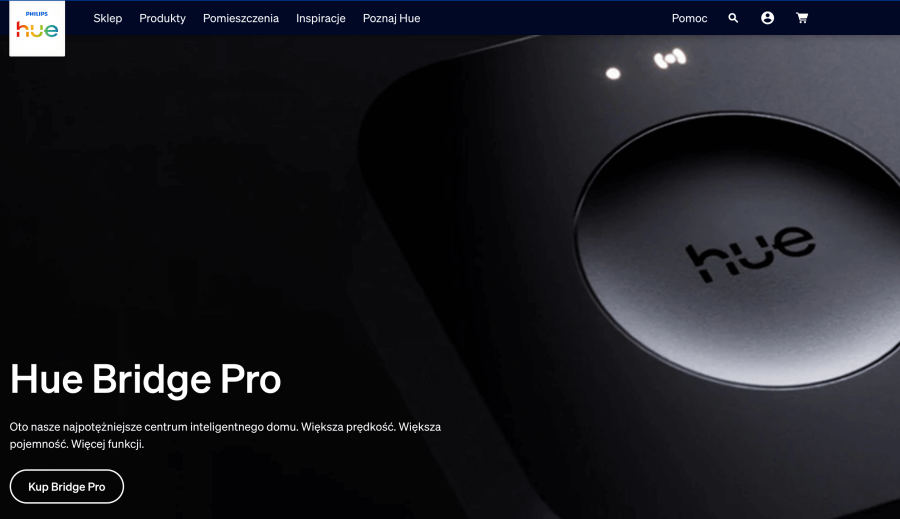 Strona internetowa philips-hue