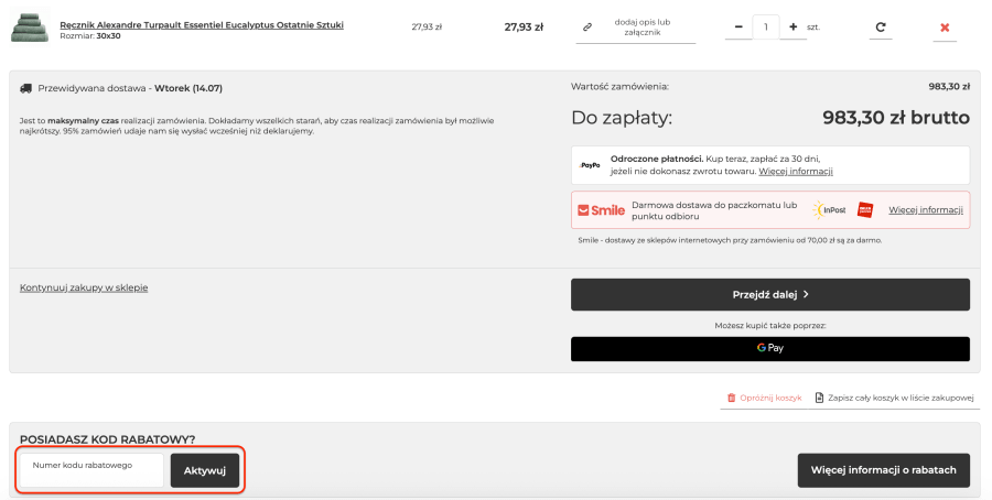 Miejsce na kod rabatowy podpierzyna